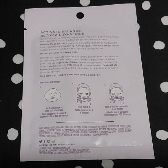 Karuna Vegan Drench and Tone Duo 4 Piece Sheet Mask Set - Picture 4 of 7